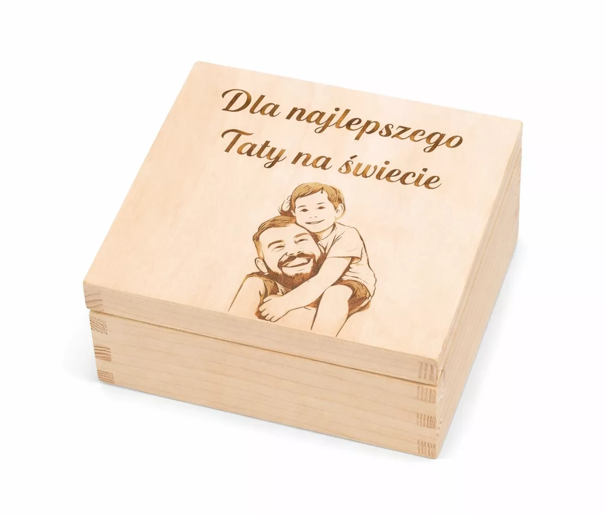 Drewniane pudełko na dzień Ojca personalizowane Driftwood