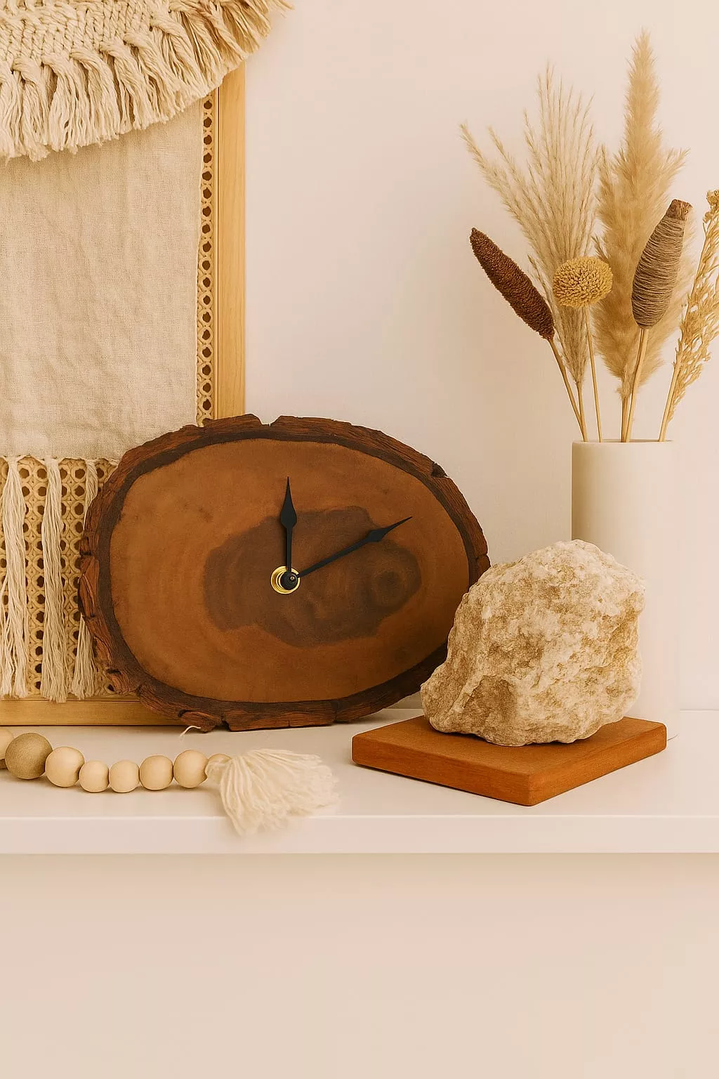 Zegar kominkowy dusza orzecha