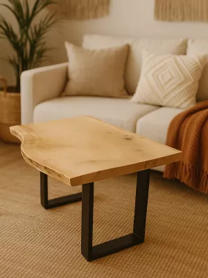 Dębowy stolik kawowy monolit Driftwood