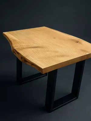 Dębowy stolik kawowy monolit Driftwood