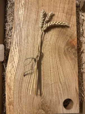 Dębowa deska do krojenia 3 - monolit Driftwood