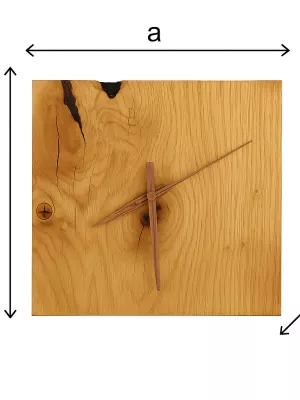 Dębowy zegar ścienny lub stojący Driftwood