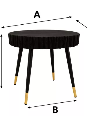 Stolik kawowy opalany Shou Sugi Ban Driftwood