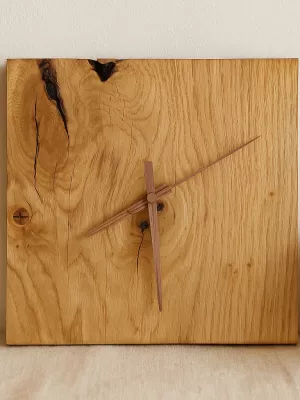 Dębowy zegar ścienny lub stojący Driftwood