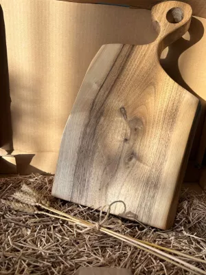 Deska do krojenia z orzecha włoskiego - monolit Driftwood nr 7