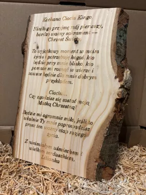 Personalizowany list drewniany Driftwood