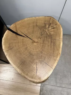 Stolik kawowy z Plastra dębowego Driftwood