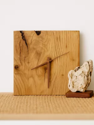 Dębowy zegar ścienny lub stojący Driftwood