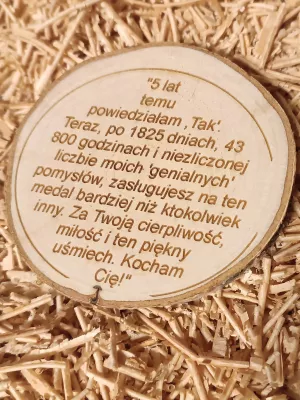 Medal na różne okazje personalizowany Driftwood