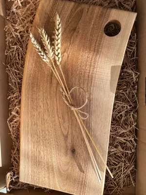 Deska do krojenia z orzecha włoskiego - monolit Driftwood nr 8