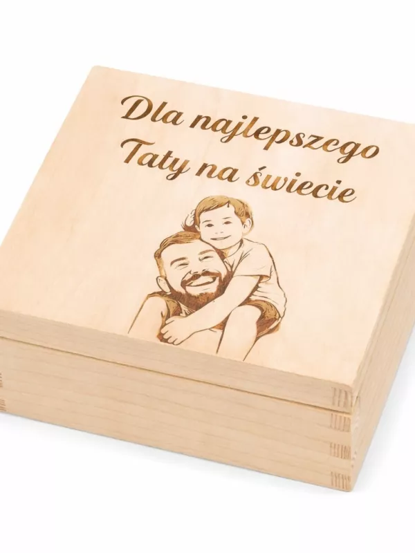 Produkt Drewniane pudełko na dzień Ojca personalizowane Driftwood Zdjęcie
