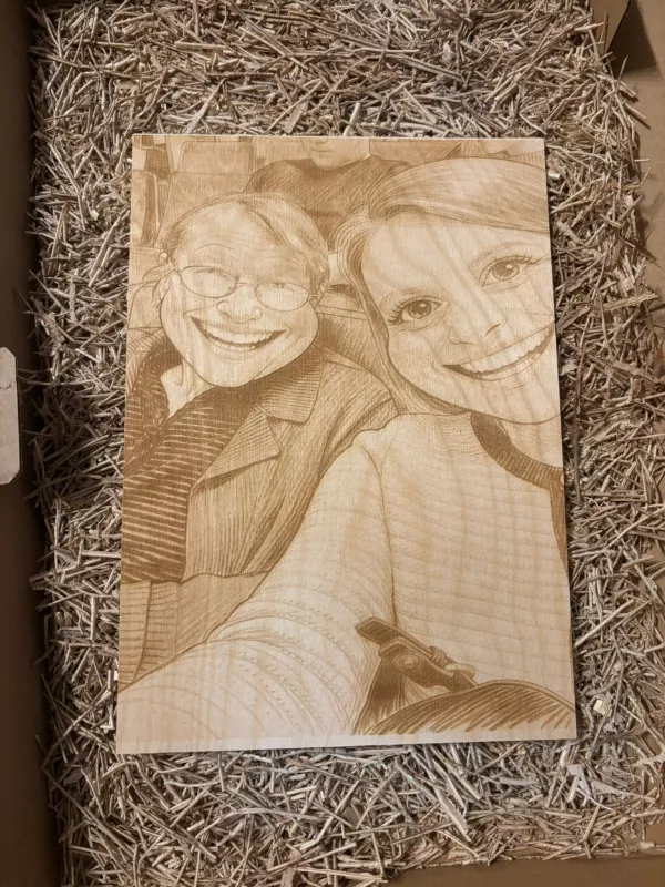 Produkt Karykatura na drewnie Driftwood Zdjęcie