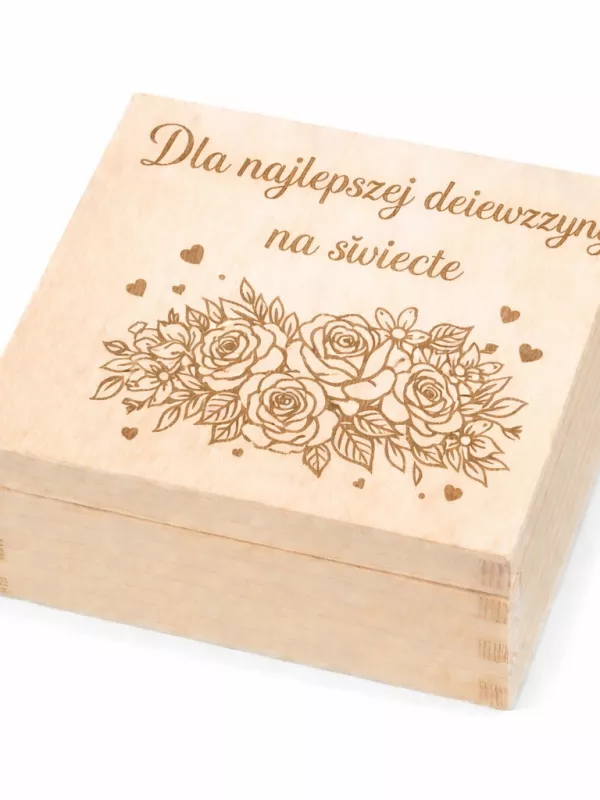 Produkt Drewniana szkatułka pudełko pod grawer dla dziewczyny Driftwood Zdjęcie