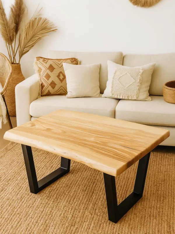 Produkt Jesionowy stolik kawowy monolit Driftwood Zdjęcie